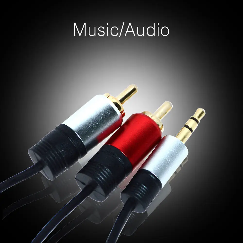 Danspeed 1.5 м/3 м/5 м/10 м 3.5 мм стерео штекер 2 RCA двойной аудио Мужской Динамик Кабельный