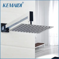 kemaidi 6 12 inch ultra thin stainless steel shower head bathroom wall mounted rainfall shower head mixer sprayer tap arm