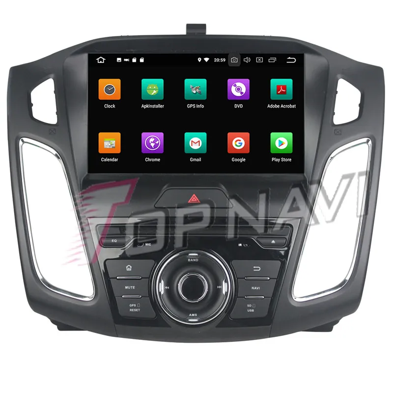 Автомобильный DVD плеер Topnavi 9 дюймов Android 0 радио CD для Ford Focus 2015 2016 2017 2018 стерео