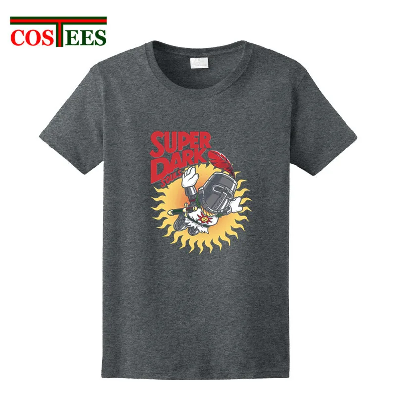 2018 уникальный дизайн модная футболка Super dark souls camiseta хип хоп с принтом хвалю