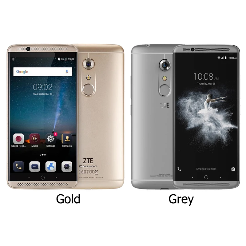 Оригинальный zte Axon 7 4G 6 LTE Мобильного Телефона четырёхъядерный Snapdragon 820 5 &quot2 К