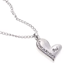 'Dad forever in my Heart 'кулон в урне, памятный сувенир в виде сердца, ожерелье, ювелирные изделия с цепочкой