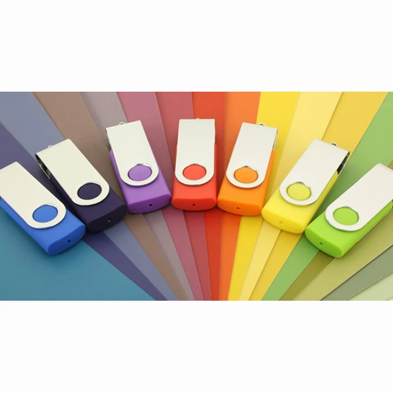 50 шт./лот поворотный флеш-накопитель 2 ГБ 4 8 USB рекламная печать логотипа на заказ