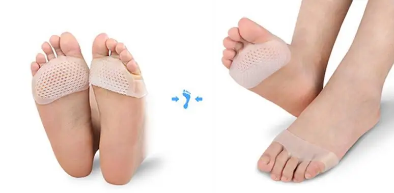 500 пар/лот Silione Forefoot облегчающая боль подушка гель для передней части стопы