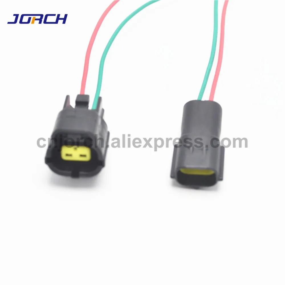 1 комплект 2Pin Мужской Женский автомобилей Водонепроницаемый Электрический