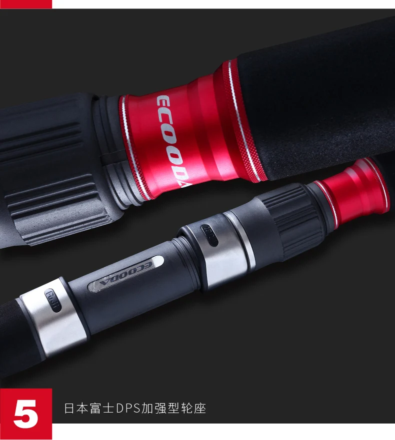ECOODA телескопическая удочка полный fuji части shore jigging лодочное удилище океан телескопическая удочка 2,51/2,59 м PE3-6/PE4-8 японский fuji направляющие