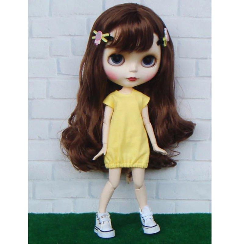 1 комплект повседневное спортивное пальто и платье для кукол Blyth Barbies Licca Azone 1/6 bjd