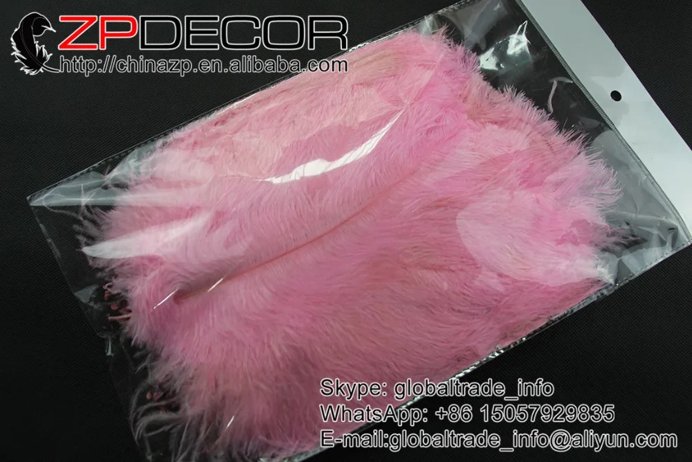 ZPDECOR 100 шт./лот 25 30 см (10 12 дюймов) ручной выбор дешевые светло розовые окрашенные