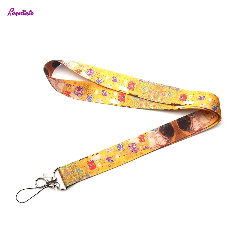 

R0024 Ransitute Gustav Klimt's Painting Lanyard For iPhone 5s 6s 7 Plus Mobile Phone Straps Keys ID USB Holder Accessories