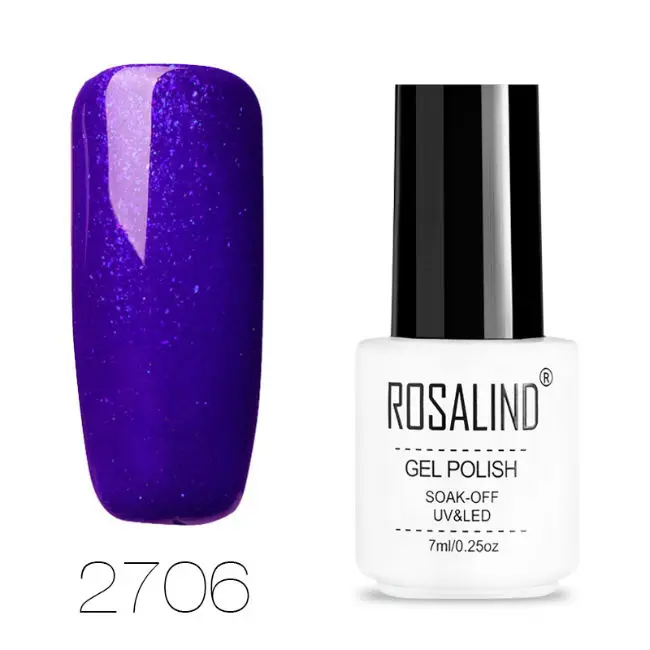 RC2706 ROSALIND Гель-лак для ногтей все для маникюра замочить от белой бутылки УФ Базовое покрытие ногтей Перманентный Гель-лак Набор лаков для ногтей - Цвет: RC2706