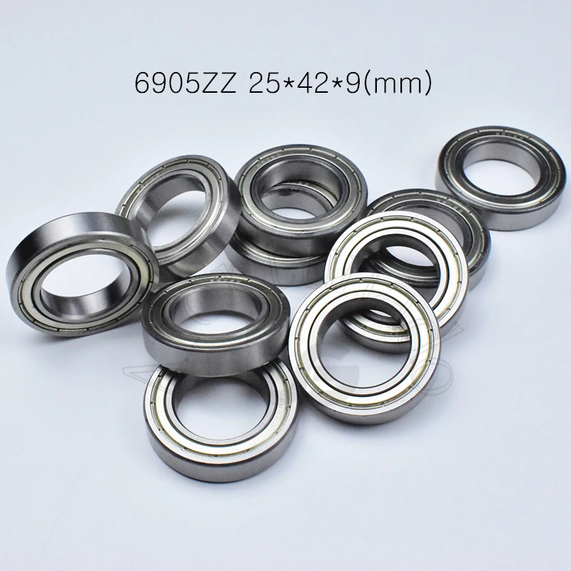 Подшипники 6905ZZ 25*42*9 (мм) 10 шт. бесплатная доставка подшипники с металлическим