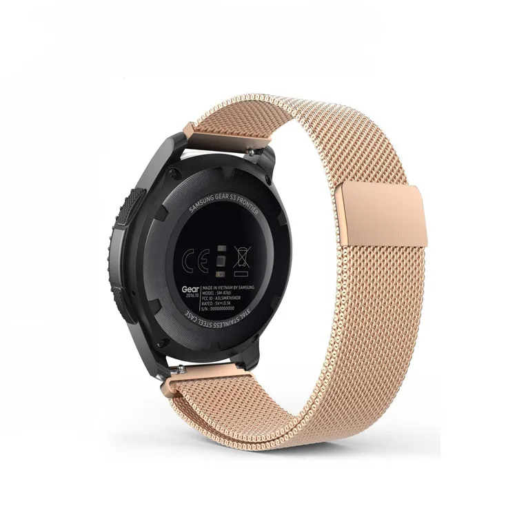 Миланский ремешок для samsung Galaxy watch 46 мм/42 мм/Active 2 band gear S3 Frontier/S2/sport из нержавеющей стали huawei watch GT 46 мм