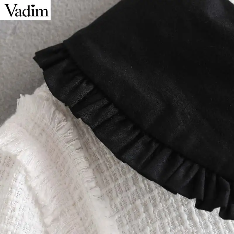 Женское элегантное платье vadim твидовая куртка с карманами украшенная пуговицами