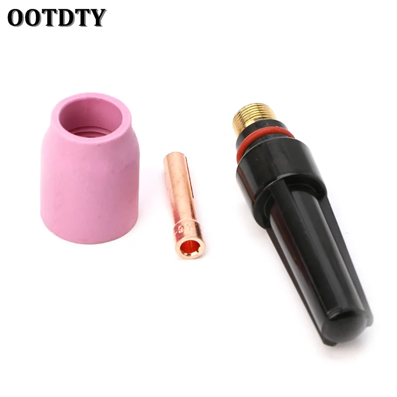 OOTDTY Прочный 5 шт./компл. сварочный фонарь для Tig набор с газовой крышкой объектива