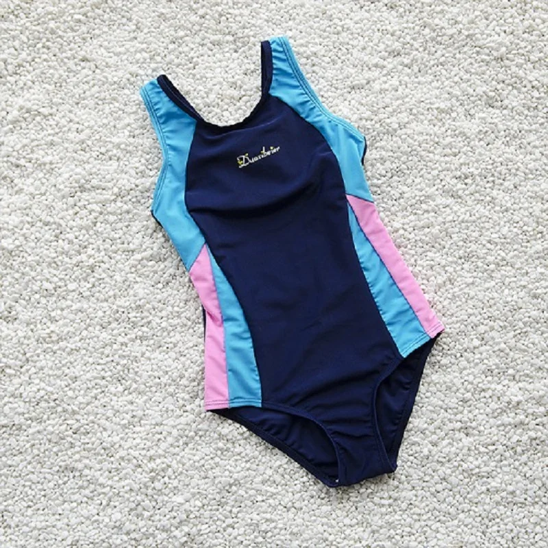 Бикини детский купальник для девочек Цельный Пляжное Платье купальный костюм