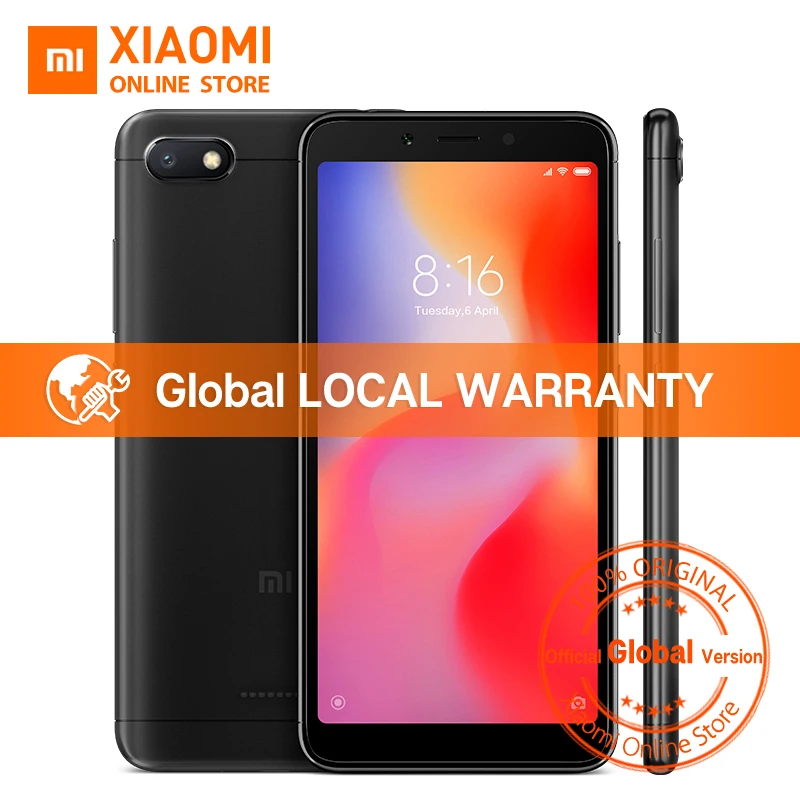 Глобальная версия Xiaomi Redmi 6A 2 Гб оперативной памяти 32 встроенной 5 45 &quot18:9 полный