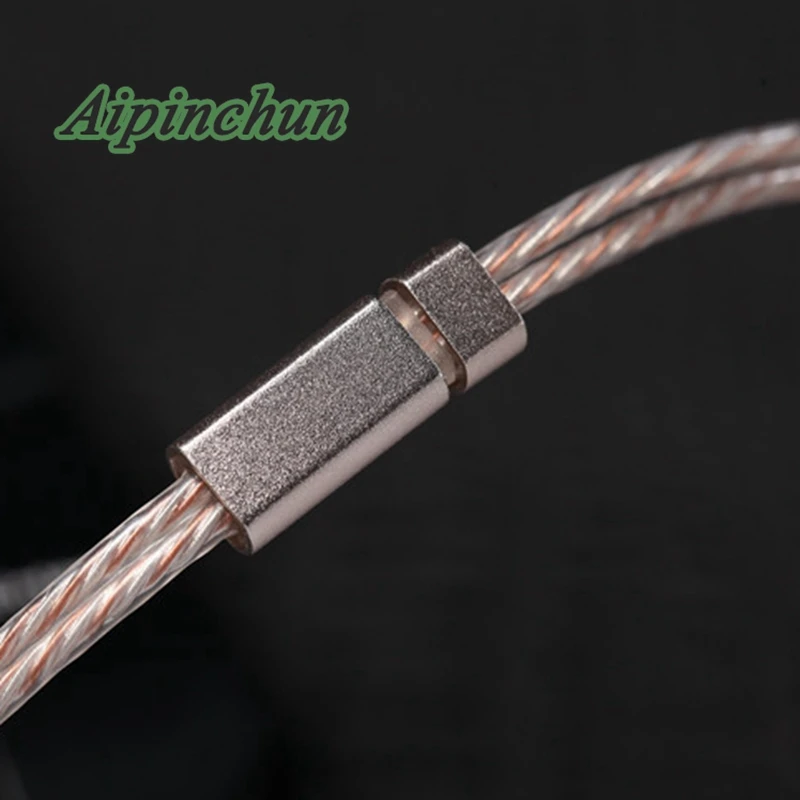 Aipinchun 3 5 мм полюсный изгиб Разъем Diy кабель наушников Ремонт Замена 4N OCC & из