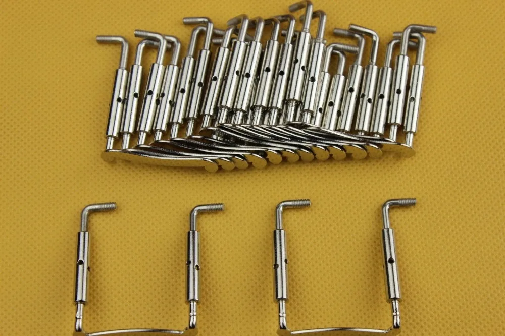 

30 pcs New high quality Violin Chin rest Clamp Screw Silver 4/4, Violin Parts