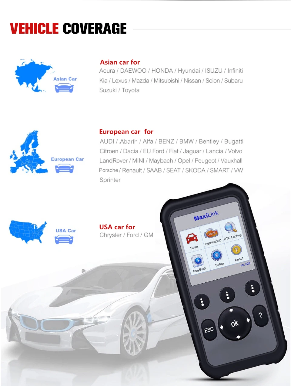 Autel MaxiTPMS TS401 система контроля давления в шинах OBD2 TPMS диагностический сканер инструмент активировать 315 433 МГц Программирование датчика