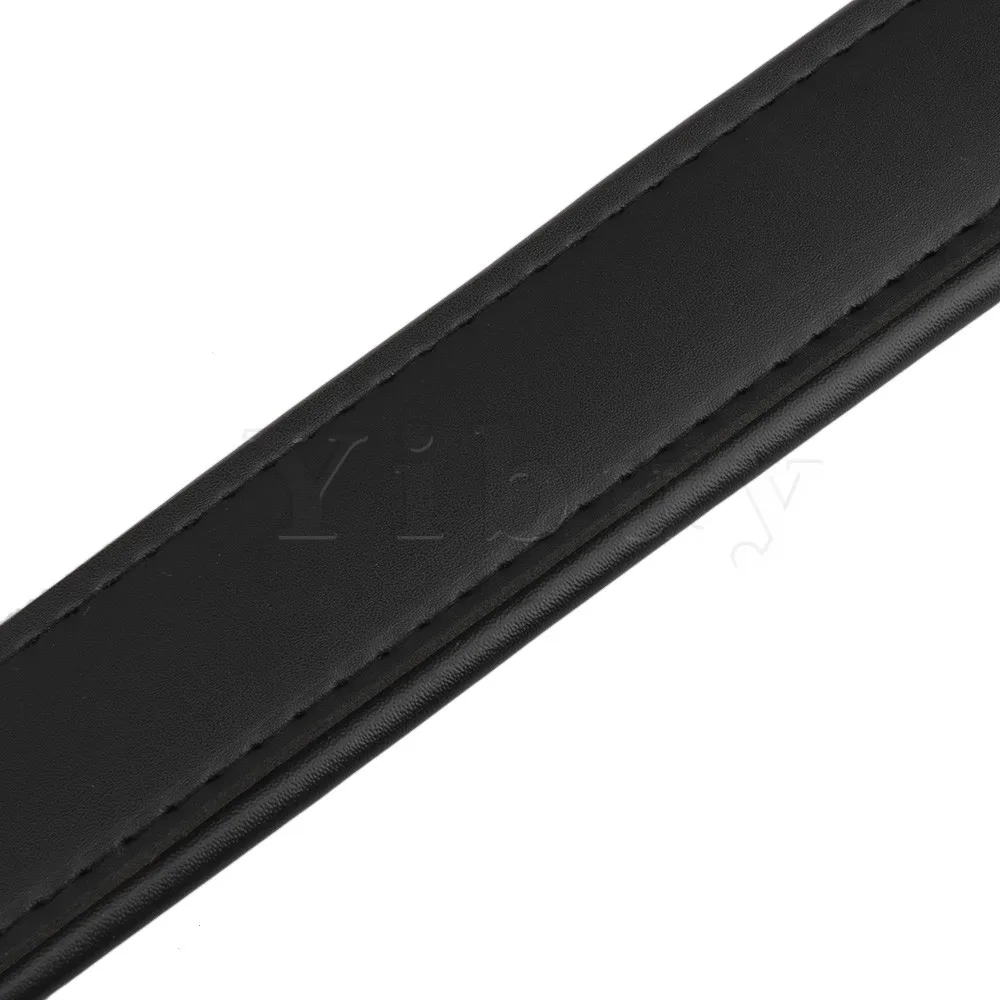 Yibuy черные кожаные ремни с мягкой подкладкой для левшей 59 5 х4 2 Х0 6 см3 120 басов|bass