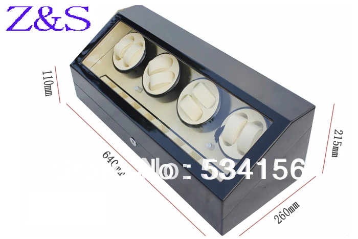 Коробка для часов 8 + 9 аутентичных роскошных пианино краски 4 поворотных пластины