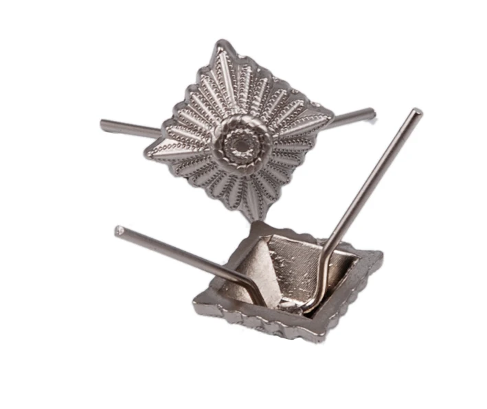2pcs WW2 GERMAN PANK PIPS SILVER STARS FOR SHOULDER BOARDS | Costumes Badge