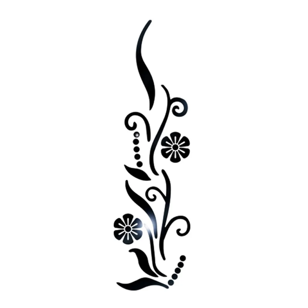 DropshippingFlower акриловый зеркальный декоративный стикер для ванной комнаты
