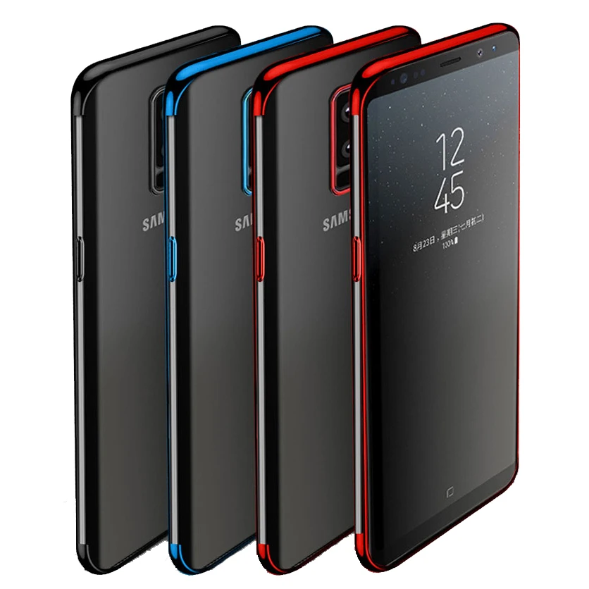 Чехол для Samsung Galaxy S8 S9 Plus Note10 pro Note 8 Прозрачный чехол 9 S7 Edge S10 5G J5 J7 чехлы | Мобильные
