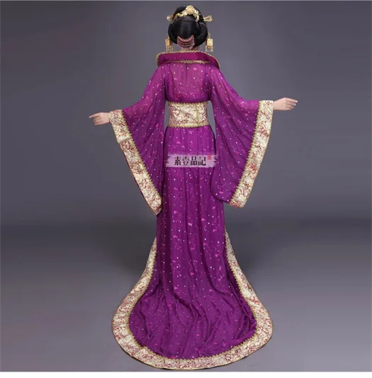 9 цветов костюм династии Тан королевы благородная официальная одежда феи хвоста