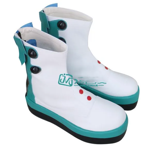 Shoes Новое поступление Vocaloid Косплей Костюм Хацунэ Мику косплей костюм магический Мирай Униформа платье Хэллоуин костюм - Цвет: Shoes