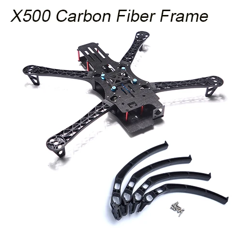 F450 450 мм/X500 500 мм комплект рамы для квадрокоптера PIXHAWK 2.4.8 управление полетом M8N gps 40A бесщеточный ESC 2212 920KV двигатель Flysky I6 - Цвет: X500 Carbon Fiber