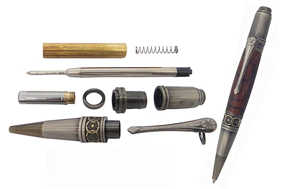 Antique bronze DIY ProzX арт-деко Твист Ручка Набор RZ-BP178 - Цвет: Antique bronze