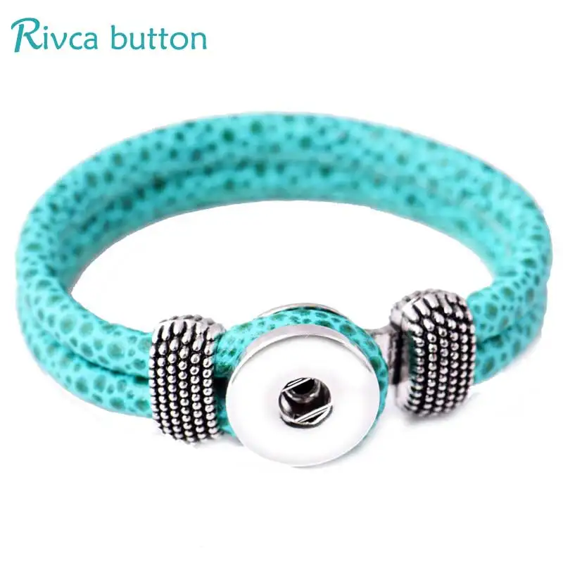Rivca браслет с застежкой-кнопкой и Женское кольцо покрытием 18 мм застежка-кнопка