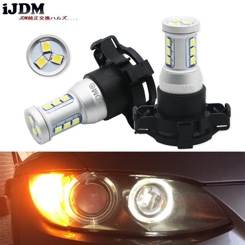 

2 шт., передние лампы PY24W светодиодный для BMW E90/E92 3 Series,F10/F07 5 Series, E83/F25 X3 E70 X5 E71 X6 Z4