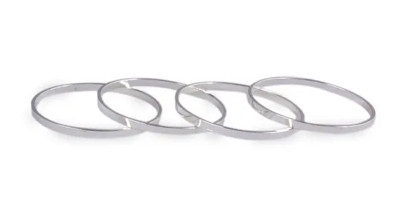 Полированные Медные Кольца Золотое серебро покрытые розовым золотом