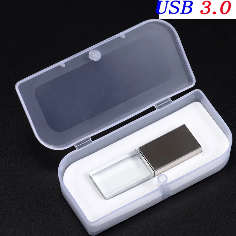 silver box JASTER USB 3,0 модный Кристальный стиль USB флеш-накопитель USB 4GB 16GB 32GB 64GB Подарочный флеш-накопитель cle usb(более 10 шт бесплатный логотип - Цвет: silver box
