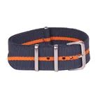 2018 оптовая продажа 18 мм армейский оранжевый морской военный Спорт НАТО тканевый нейлоновый ремешок для часов аксессуары ремешок Пряжка ремешок 18 мм