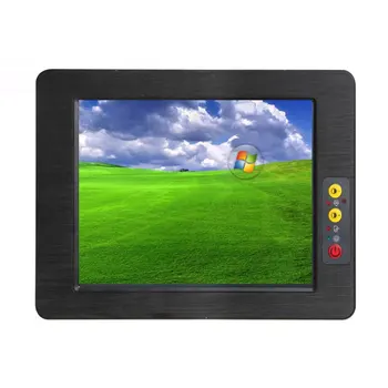 Rugged 15 Inch LCD Fanless Touch Screen Embedded Industrial Panel PC With Intel Inside Resolution 1024*768 Support Customization