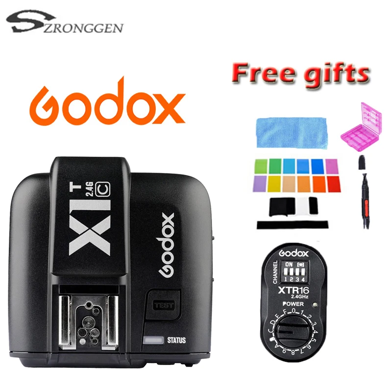 Беспроводная вспышка Godox для Canon AD180 AD360 AD360II 2 4G + XTR 16 TTL с питанием от X1T C|godox xtr-16|godox