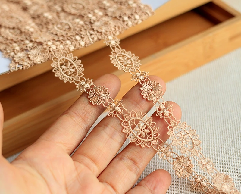 MLAEY 2 ярда/партия кружевная ткань лента с аппликациями аксессуары Alter Couture