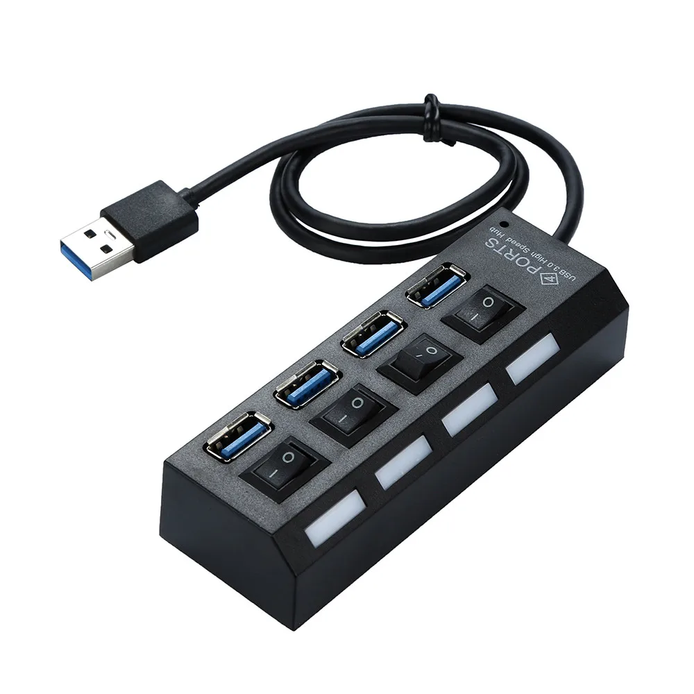 Высокоскоростной usb хаб CARPRIE с 4 портами s светодиодный адаптер USB 3 0 концентратор