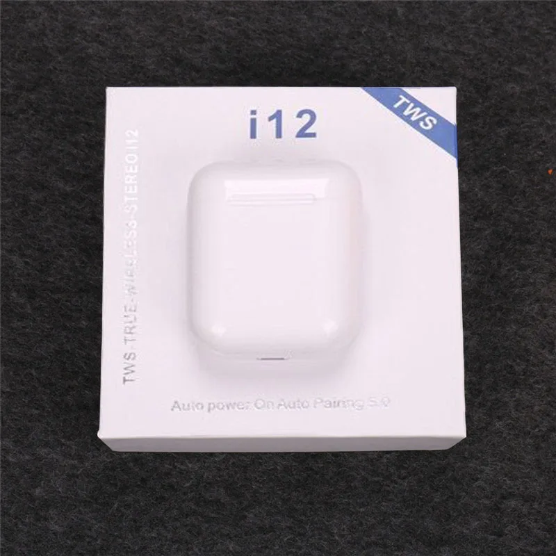 i12-White I12 TWS сенсорные беспроводные Bluetooth наушники бинауральные звонки i7s TWS наушники-вкладыши i9s i10 i11 i20 i30 i60 i100 Tws наушники - Цвет: i12-White