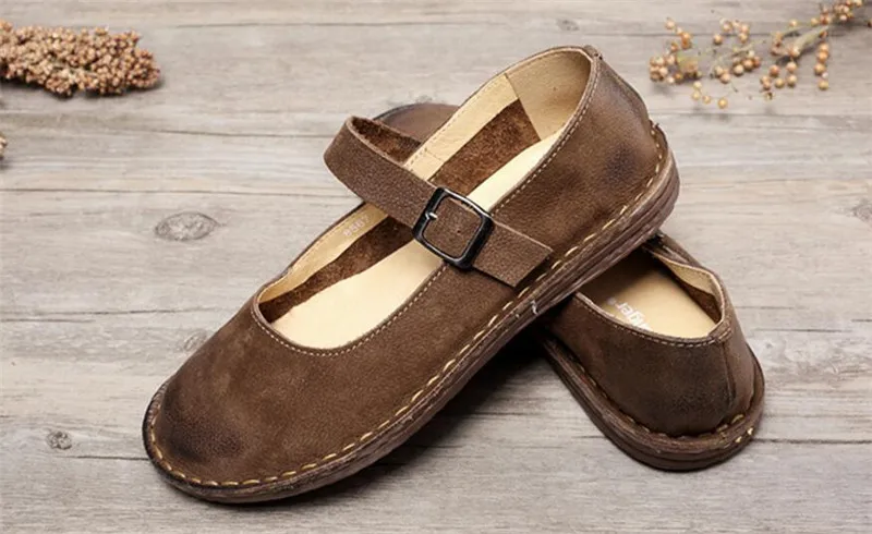 Whensinger 2020 новые модели как правило на один размер меньше обувь с пряжкой Buckle Strap Flats