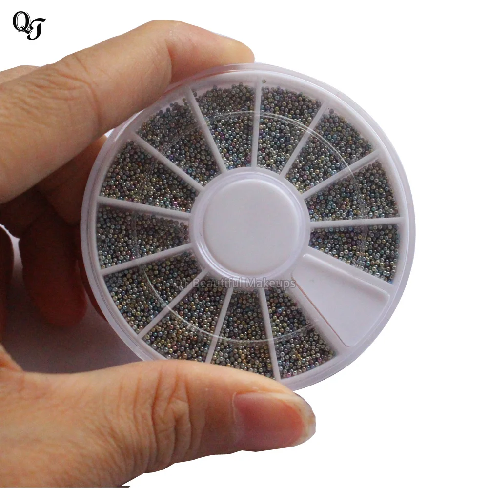 Новинка розничная продажа мини икра для дизайна ногтей бисер Гель лак сплав