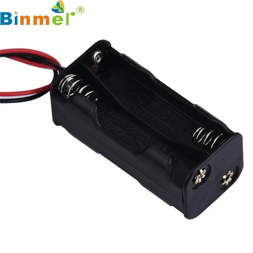 Binmer AAA держатель аккумулятора/корпус/коробка для аккумулятора 2 слота 4 x батарея