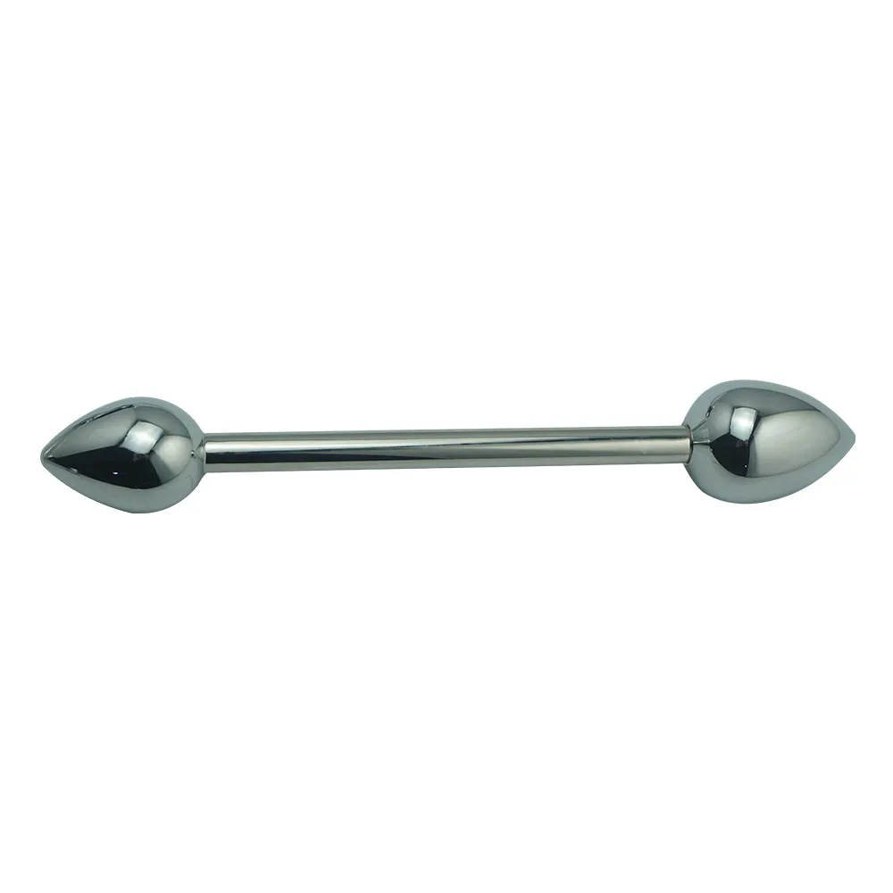 metal replaceable Double dildo Penetration anal beads butt plug basic fake penis vagina insert SM sex toys for man woman | Красота и