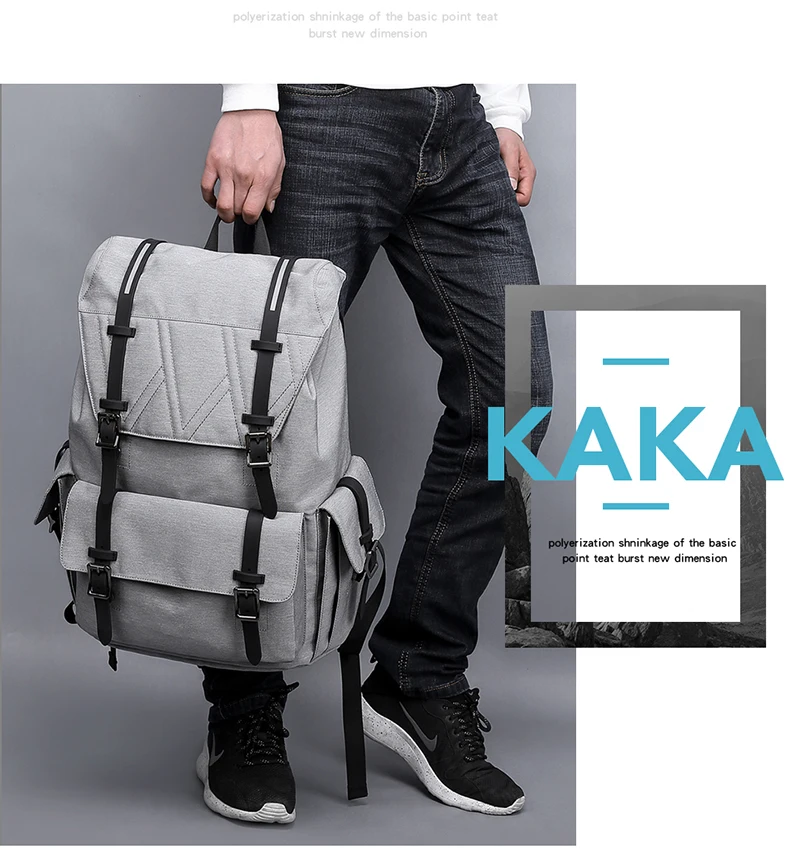KAKA, мужской рюкзак для отдыха, Оксфорд, для подростков, черный, большой емкости, водостойкий рюкзак для 15," ноутбука, Mochila, для женщин