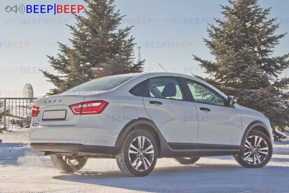 Набор для кузова Cross Lada Vesta Sedan 2015-на крыльях и порогах пластик ABS тюнинг хит защита