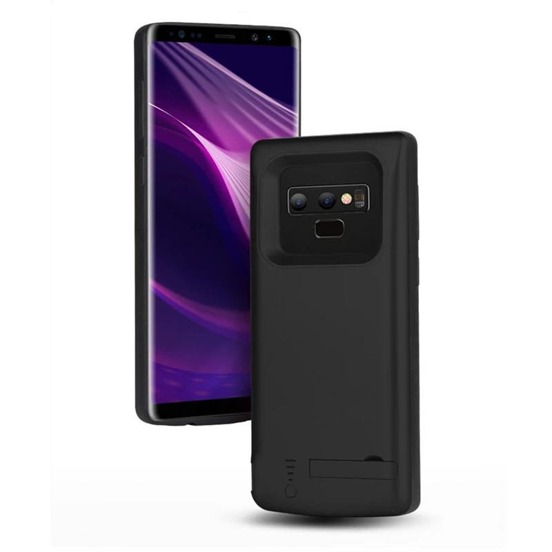 NTSPACE 5000 мАч Внешний аккумулятор Зарядка чехол для samsung Galaxy Note 9 батарея Чехол портативный резервный банк питания крышка - Цвет: Black