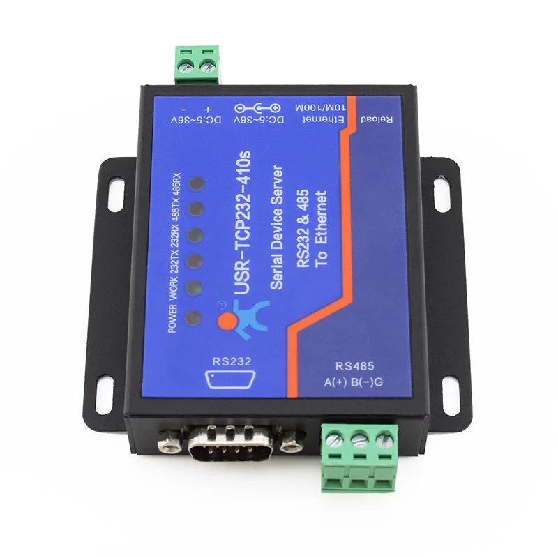 USR TCP232 410S серверы с последовательными устройствами RS232 RS485 к RJ45 Ethernet Modbus RTU TCP